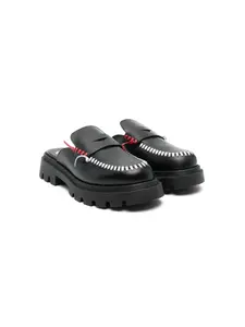 Кожаные лоферы Gallucci Kids, черный