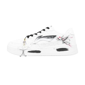 Мужские плавающие скейтбордные кроссовки Li Ning с противоскользящим и износостойким покрытием, низкие., ink crane cruise