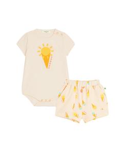 Комплект боди и шорт Bonnie Mob The bonnie mob, оранжевый