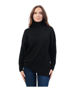 Черный свитер с высоким воротником Armani Exchange, черный