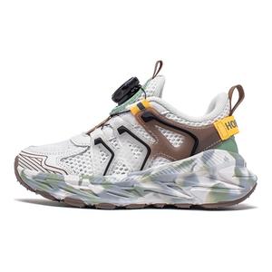 Низкие детские кроссовки для бега HOBIBEAR, серый/белый