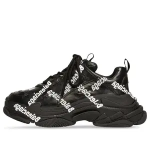 Кроссовки triple s logotype sneakers 'black' Balenciaga, черный