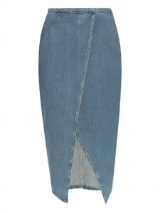 Джинсовая юбка асимметричного кроя Iro, синий