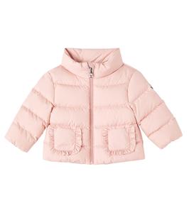 Детская пуховая куртка Onica с рюшами Moncler Enfant, Peach Pink