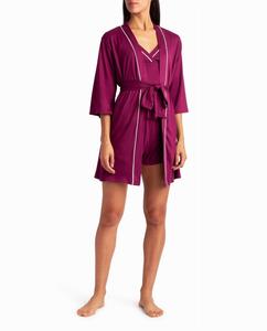 Комплект из трех предметов пижамы из персикового джерси цвета персидской фиги Nicole Miller