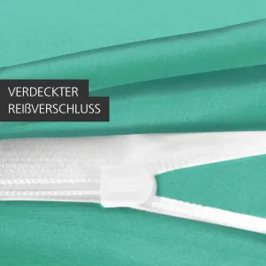 Комплект постельного белья, пододеяльник, 100% хлопок, 135х200, 155х220, 200х200, 200х220, цвет: бирюзовый, размер: 200 х 200 см Mixibaby