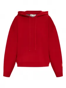 Трикотажное худи с вышитым логотипом Tory Burch, красный