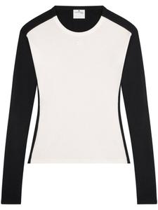 Courrèges футболка Contrast Frame, черный