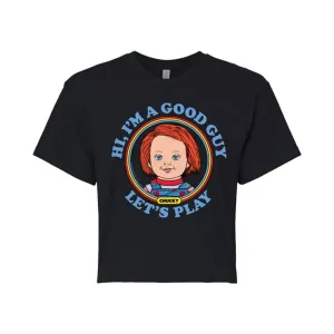 Детская укороченная футболка Chucky Let's Play Licensed Character, черный