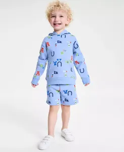 Детский комплект из мягкого флиса с принтом для мальчиков 2T-4T, 2 предмета Epic Threads, зеленый