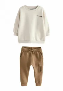 Спортивный костюм из брюк-джоггеров стандартного кроя. Next, Ecru Off White