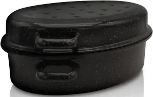 Жаровня Krüger с капельной крышкой, черный