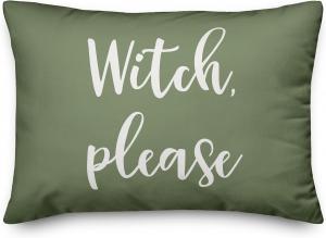 Creative Products Декоративная подушка Ведьма зеленая пушистая мягкая Green