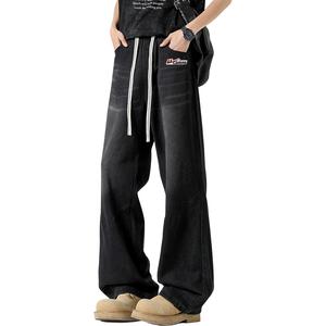 Джинсы Unisex Moderate Straight Fit WARRIOR, черный (diy badge)