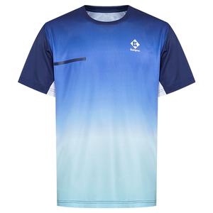 KUMPOO Мужская синяя футболка для бадминтона