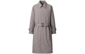 UNIQLO Тренч унисекс небесно-серый, Sky Gray