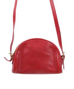 Миниатюрная сумка через плечо IL BISONTE в форме полумесяца