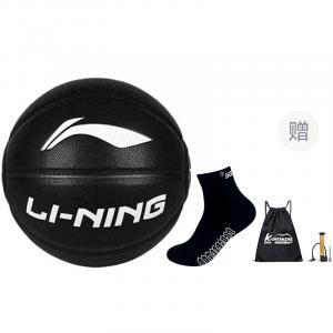 LINING Badfive PU баскетбольный мяч black размер 7 тренировочный соревновательный unisex