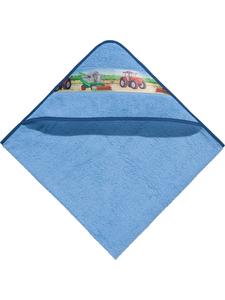 Erwin Müller Банное полотенце с капюшоном из махровой ткани, светло-голубого цвета