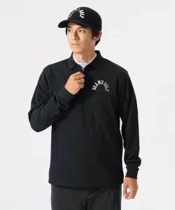 Orange label/футболка-поло с длинным рукавом и логотипом arch logo из эластичной ткани (защита от уф-излучения) Beams Golf Orange Label, цвет Black