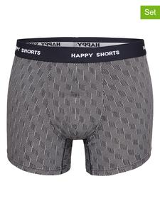 Happy Shorts Комплект из 2 штук: боксерские шорты серого/черного цвета