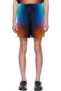 Градиентные шорты из шелка Casablanca, мультиколор