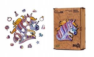 Пазл деревянный ЭКО 63 Сказочный Единорог А4 PuzA4-00707 Inna marka