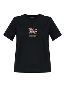 Футболка с графичным принтом Burberry, черный