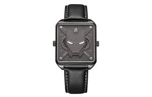 MARVEL Часы Quartz Movement Leather Watch Bands Watch Men's Watch Black Dial M-9291BBB