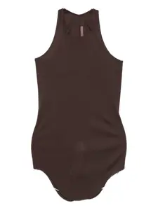 Топ с американской проймой Rick Owens Lilies, коричневый