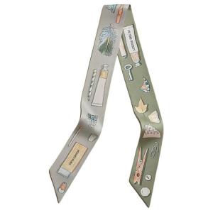 Шелковый шарф Mulberry для женщин Многоцветный HERMES