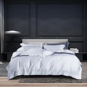 HAMMYKOTI Комплект постельного белья двухрядный с ажурным краем, скандинавский стиль, 600TC, 100% хлопок White