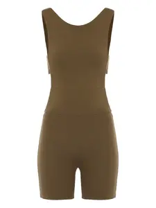 Комбинезон с вырезами Orbit Live The Process, коричневый