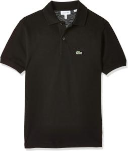 Lacoste Boys' Boy (l1812) классический поло с коротким рукавом из пике, Black
