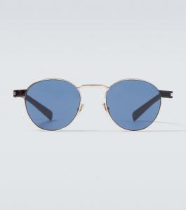 Авиаторские солнцезащитные очки Hyper Rimlock Saint Laurent, Gold-Havana-Blue