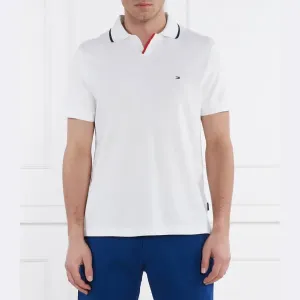 Рубашка-Поло классического кроя с воротником-стойкой Tommy Hilfiger, белый
