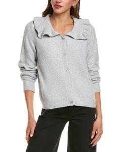 Вязаный кардиган с гортензией в стиле RD Rd Style, серый