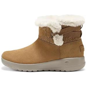 Зимние ботинки Skechers женские с мехом, каштановый