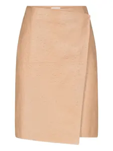 Юбка миди Gora с запахом Loulou De Saison, бежевый