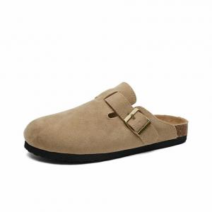 Резиновая подошва, нескользящая, износостойкая, тихие, закрытые сандалии унисекс OAOQ, Apricot