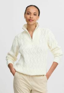 Вязаный свитер b.young, кремовый