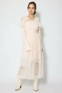 Платье из тюля с ленточкой на плечах Rienda, цвет Pnk