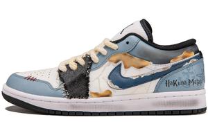 Амортизирующие нескользящие низкие винтажные баскетбольные кроссовки мужские синие серые белые Jordan