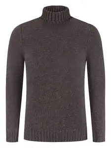 Свитер с воротником-стойкой Fedeli, коричневый