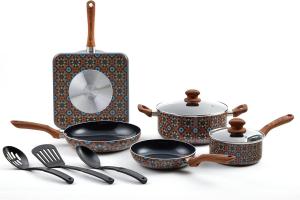 Набор посуды Imusa с принтом, 10 предметов