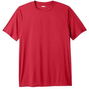 Мужская футболка Kingsize с круглым вырезом, большая и высокая, без пота KingSize, красный