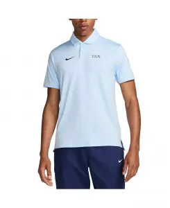 Мужская голубая поло Team USA Tour Performance Nike