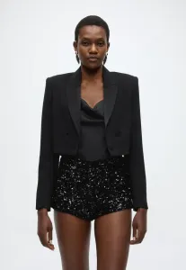 Укороченный блейзер fia slimfit Bardot, Black