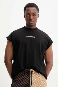 Хлопковая футболка Sprayground, черный