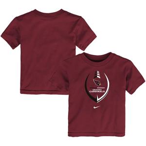 Футболка Nike Cardinal Arizona Cardinals Football с надписью для малышей Nike